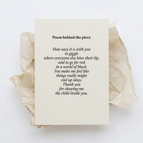 Child inside necklace